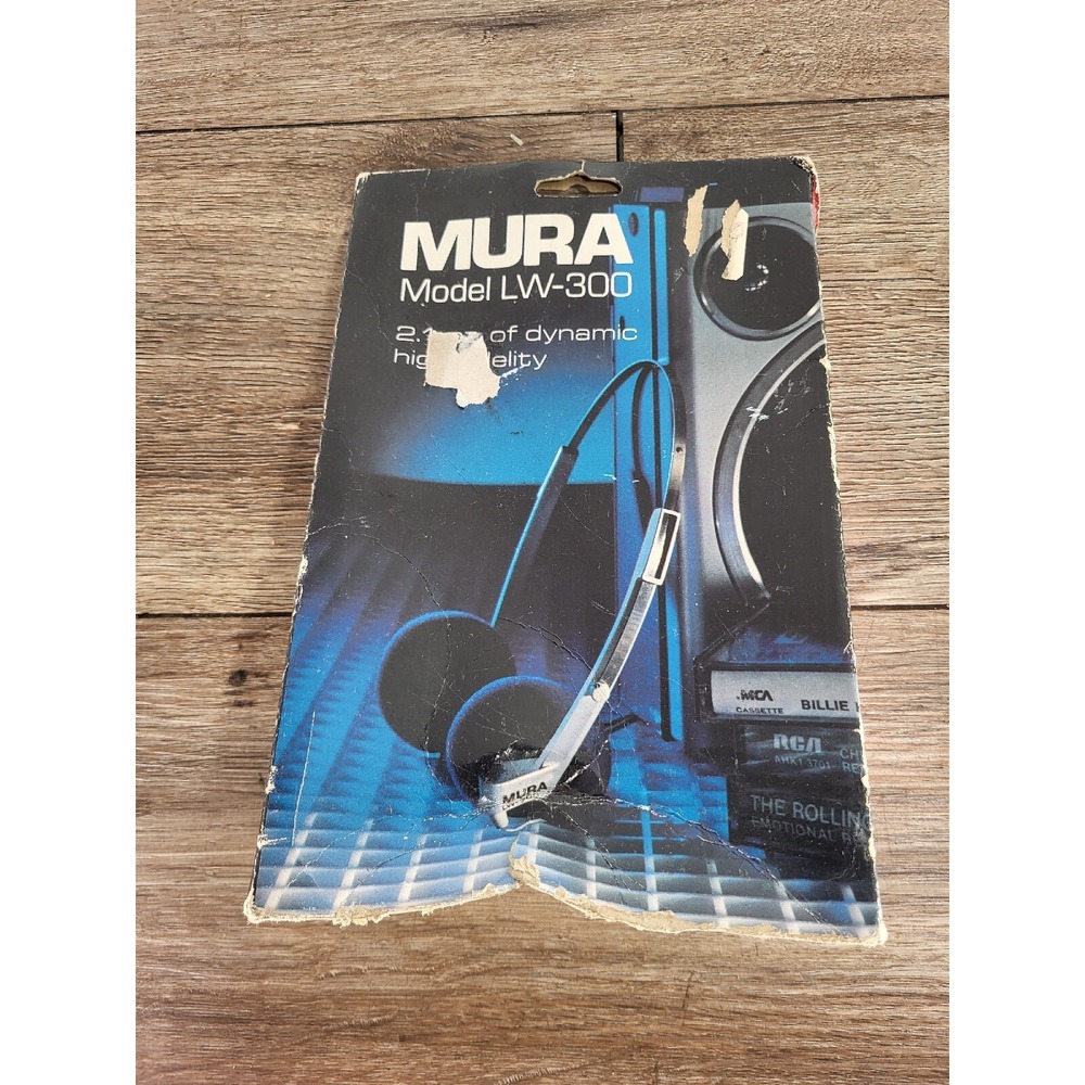 VINTAGE MURA LW-300 Stereo Headphones, Brand New